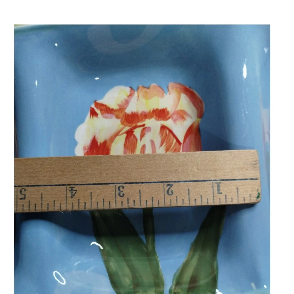 Certified International Tulip Serving Tray‎ 4 Section Pamela Gladding Dish